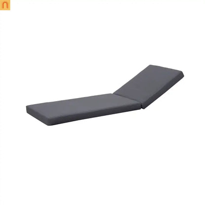 Chaise Lounge Acacia Wood Dark Gray Cushion 6 Position 400 LB