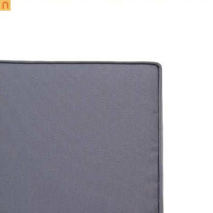 Outdoor Chat Set Acacia Wood Teak Gray Cushions 4-Piece