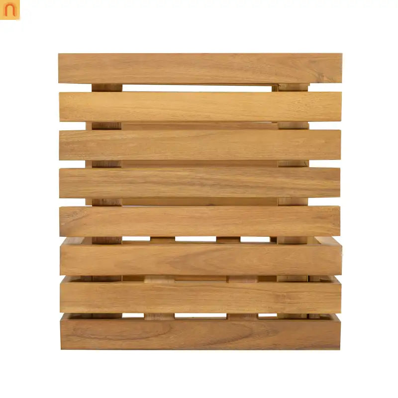 Outdoor Chat Set Acacia Wood Natural Beige Cushions 3 Piece