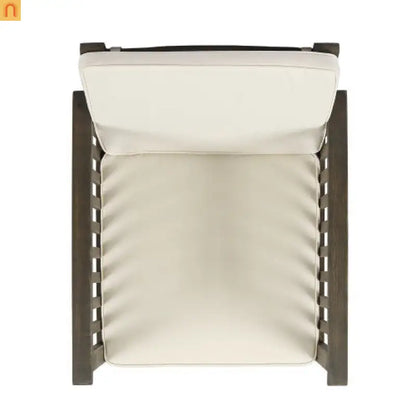 Outdoor Dining Chair Set 4 Acacia Wood Gray Cushion