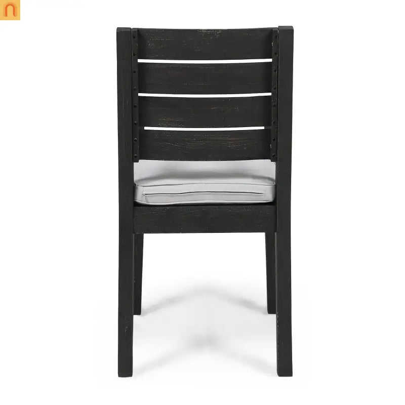 Outdoor Dining Set Acacia Wood Expandable 7 Piece Two-Tone Gray