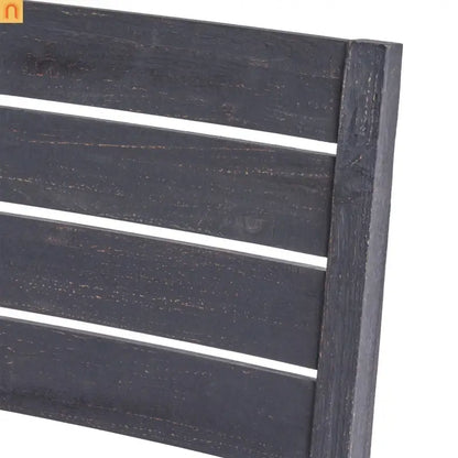 Outdoor Dining Set Acacia Wood Expandable 7 Piece Two-Tone Gray