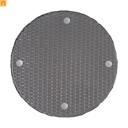 Outdoor Chat Set Wicker Brown Aluminum 3-Piece No Assembly
