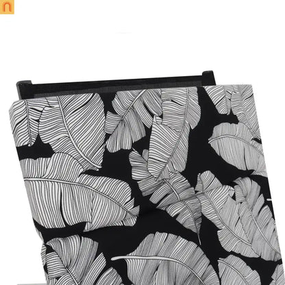 Outdoor Lounge Cushion Set Polyester Multicolor Leaf 75in Set of 2