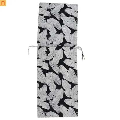 Outdoor Lounge Cushion Set Polyester Multicolor Leaf 75in Set of 2