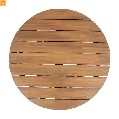 Outdoor Patio Set Acacia Wood Teak 3-Seater with Table