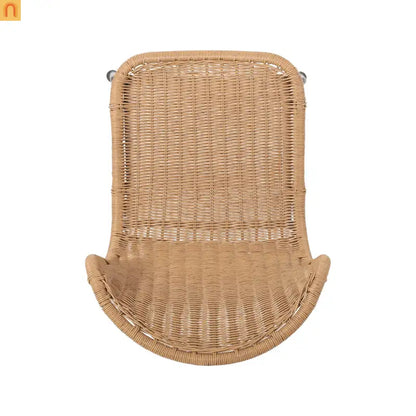 Outdoor Wicker Chair Set Rattan Light Brown Set of 2 34.75in