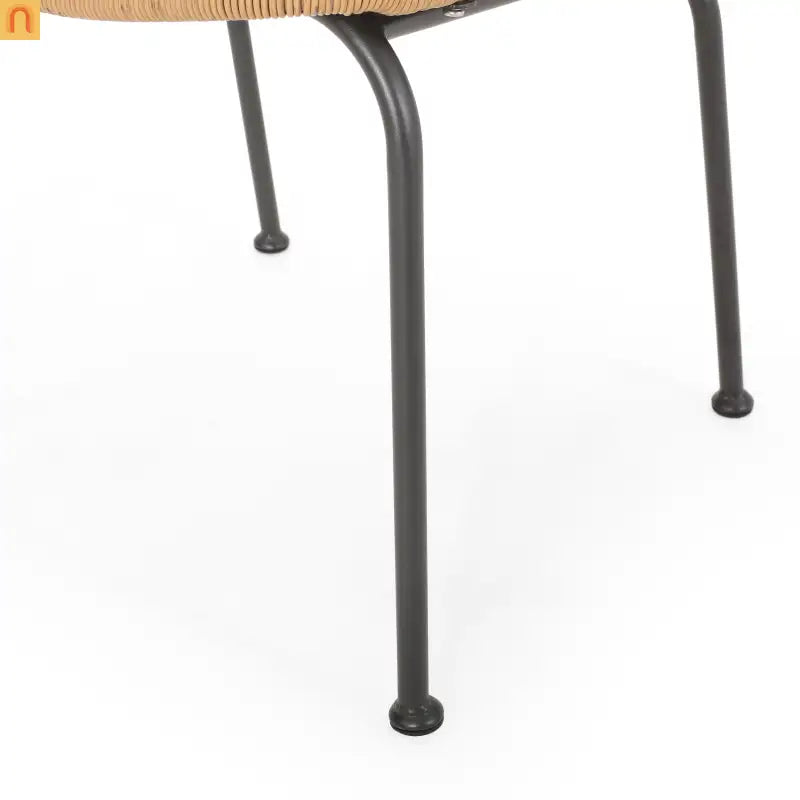 Outdoor Wicker Chair Set Rattan Light Brown Set of 2 34.75in