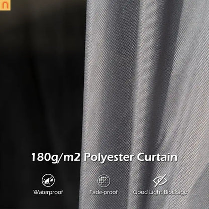 Outdoor Gazebo Hardtop Steel Dark Gray 12x20ft Netting Curtains