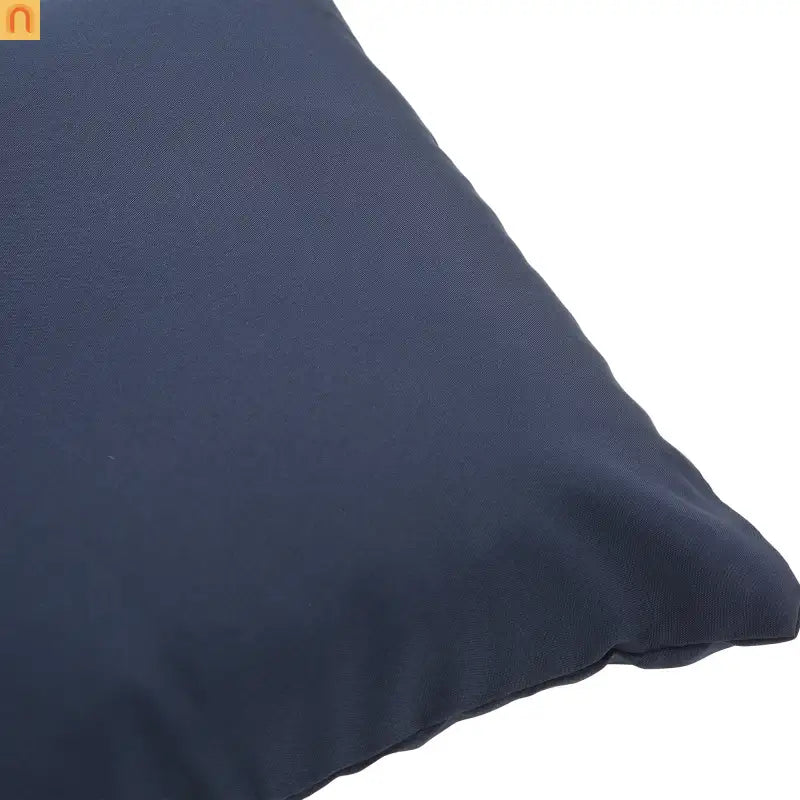 Outdoor Round Rattan Daybed Canopy Clamshell Navy Blue