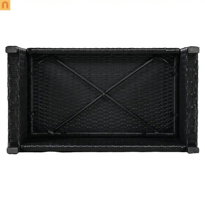 Outdoor Sectional Set Rattan Gray Storage Hot Tub Surround