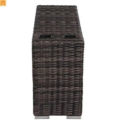 Outdoor Patio Set Wicker Espresso 12-Piece Seats 8 130in