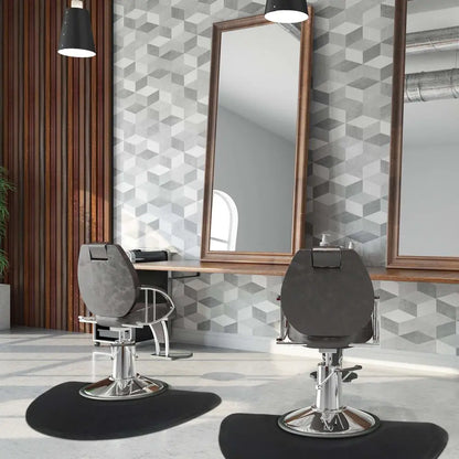Outer Circle Black Salon Mat