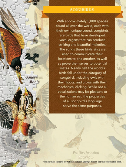 Audubon - Songbirds 1000 Piece Puzzle