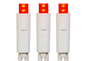 50-Light 5mm Red Frosted LED White Wire Light Set