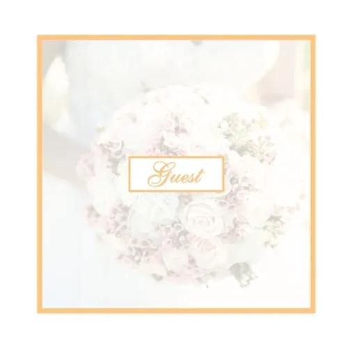 Guest Book for Wedding: Hardcover Guestbook With 110 Pages 8.5 x 8.5 Memory Sign In Book Keepsake For Wedding Guest, Engagement Party, Bridal - Hardcover