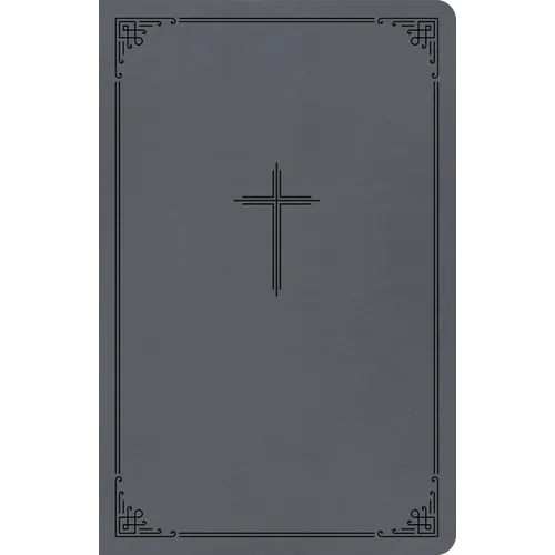 CSB Thinline Bible, Value Edition, Charcoal Leathertouch - Imitation Leather