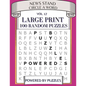 News Stand Circle a Word Vol.17: Large Print 100 Random Puzzles - Paperback