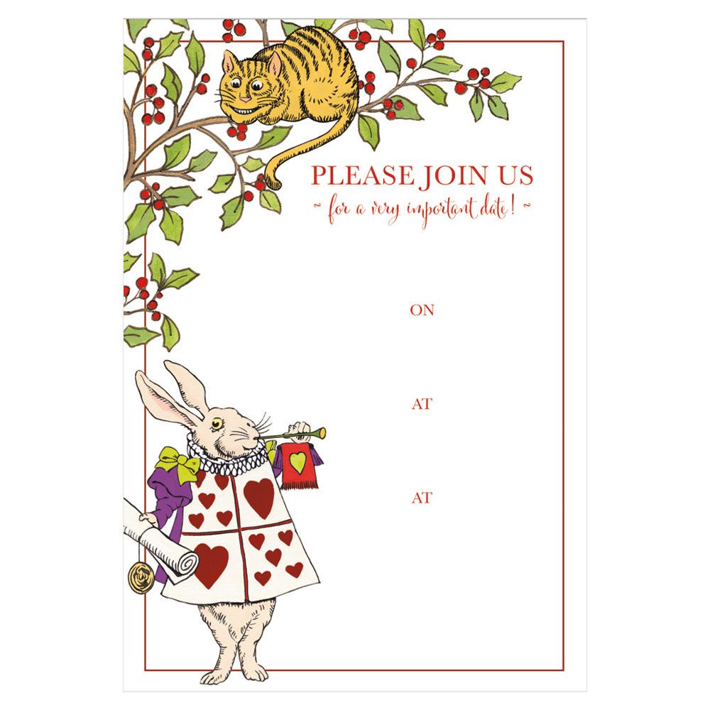 Alice In Wonderland Invite