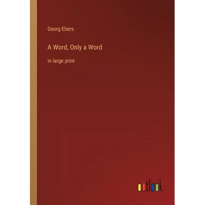 A Word, Only a Word: in large print - Paperback