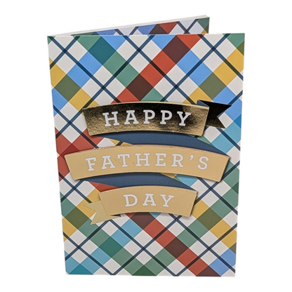 Multi-Pattern Plaid - Father's Day Card