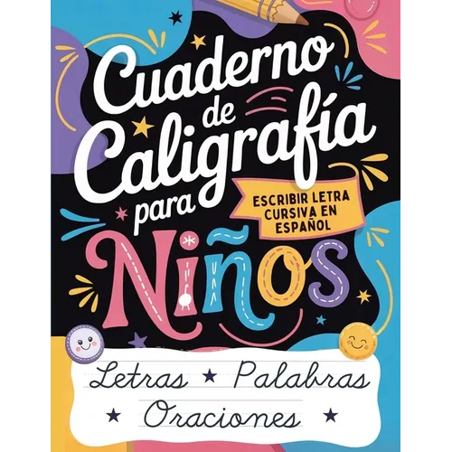 Cuaderno de Caligrafía para Niños: Escribir Letra Cursiva en Español - Paperback