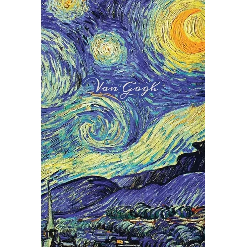 Van Gogh: Starry Night Painting, Hardcover Journal Writing Notebook Diary with Dotted Grid, Lined, Blank, Vintage Paper Style Pages - Hardcover