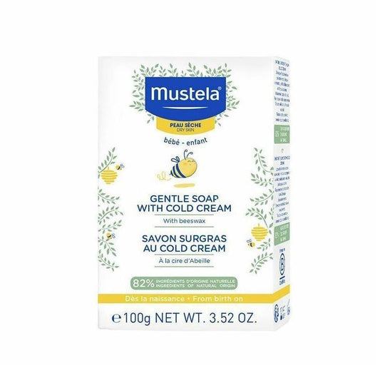 Mustela Cold Cream Baby Cleansing Soap - Gentle, Moisturizing, and Nourishing for Newborns and Children