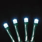 USB powered 50 LED (12.8 foot) Green Wire Multifunction Lights with Timer - Cool White