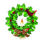 Cardinal on a Wreath Acrylic Nightlight