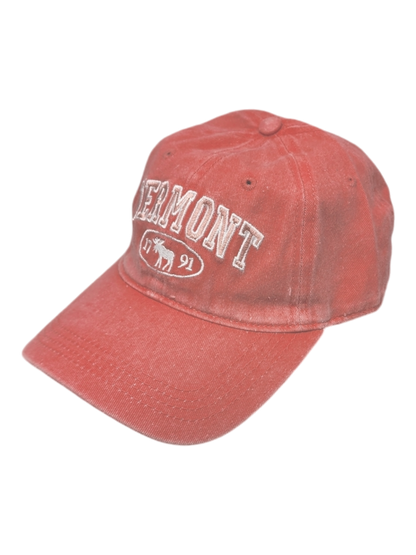 Dyed Cap Vermont 1791 Moose - Coral