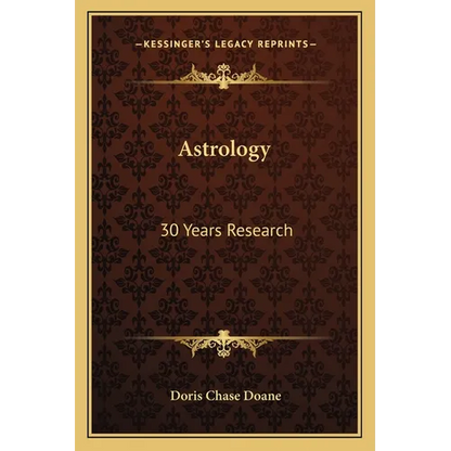 Astrology: 30 Years Research - Paperback