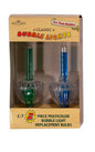 C7 2-Piece Multicolored Bubble Light Replacement Bulb - Blue / Green