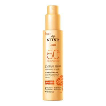 Nuxe SPF 50 Sunscreen Lotion for Face and Body - Natural, Hypoallergenic, Water-Resistant Protection