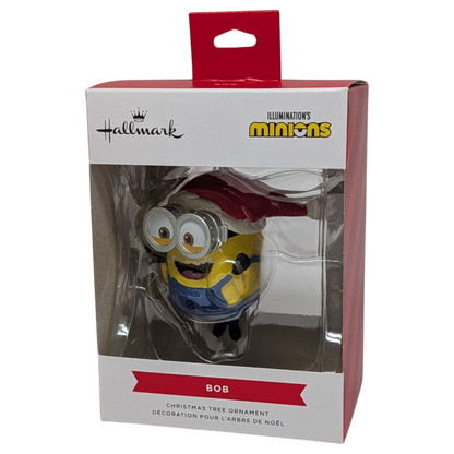 Minions Bob in a Santa Hat Ornament