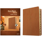 Every Man's Bible Niv, Large Print (Leatherlike, Cross Saddle Tan, Indexed) - Imitation Leather