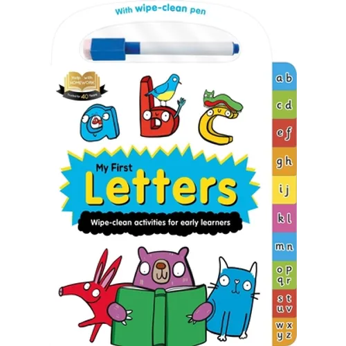 Help with Homework: My First Letters-Wipe-Clean Activities for Early Learners: For 2+ Year-Olds-Includes Wipe-Clean Pen - Board Book