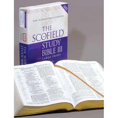 Scofield Study Bible III-NIV-Large Print - Bonded Leather