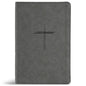 CSB Personal Size Giant Print Bible, Digital Study Edition, Charcoal Suedesoft Leathertouch, Indexed - Imitation Leather