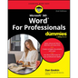 Microsoft 365 Word for Professionals for Dummies - Paperback