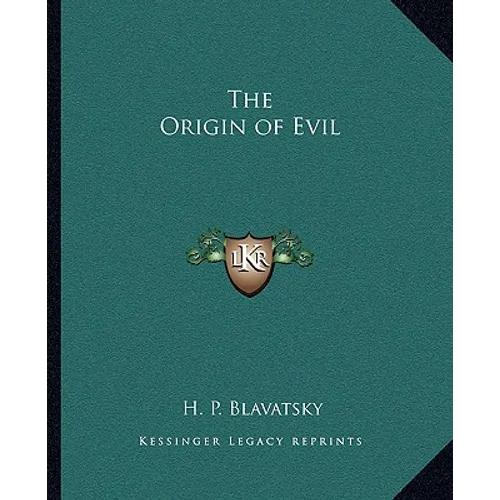 The Origin of Evil - Paperback