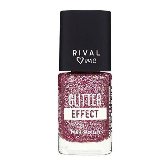 Rival Loves Me Dazzling Diamonds Glitter Nail Polish: Sparkle & Shine, Versatile Top Coat - Nail Art Perfection