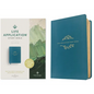NLT Life Application Study Bible, Third Edition (Leatherlike, Teal Blue, Red Letter) - Imitation Leather