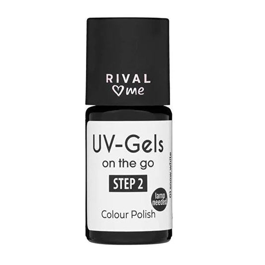 Rival Loves Me UV Gel Nail Polish No.01 Snow White - Long Lasting Nail Color with Fitokeratin