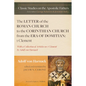 The Letter of the Roman Church to the Corinthian Church from the Era of Domitian: 1 Clement: With a Collection of Articles on 1 Clement by Adolf Von H - Paperback