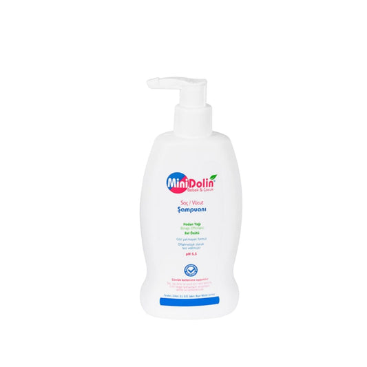 Minidolin 250ml Multipurpose Hair and Body Shampoo for Gentle Cleansing - Simplifies Personal Care Routine
