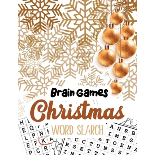 Brain Game Christmas Word Search: Word Search Puzzle book Christmas, Exercise Your Brain Activity Book, Cleverly Hidden Word Searches for Adults, Teen - Paperback
