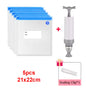 Reusable Vacuum Sealer Bag Kitchen Food Storage Zipper Bag Air Valve Pump Seal Vegetables Meat Snack Sealer Fresh Keeping Bag