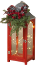 Red Holiday Lantern B/O