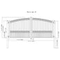 [12-18FT] Heavy-Duty Paris-Style Steel Premium Dual-Swing Driveway Gate (SAK97031)